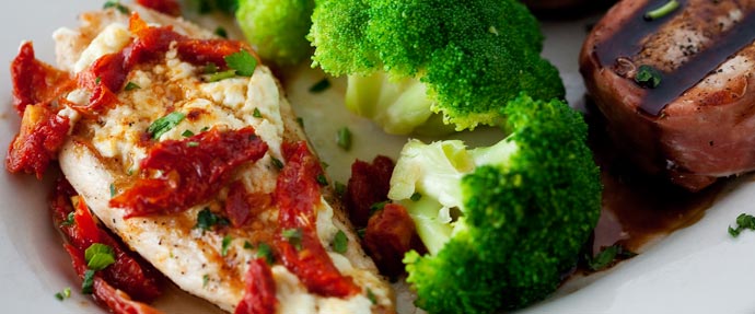 Chicken and broccoli dinner dish
