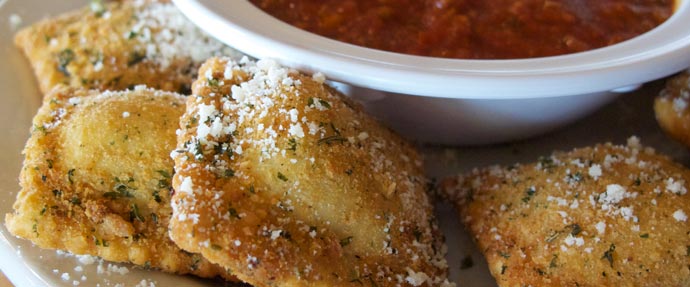 Ravioli lunch dish